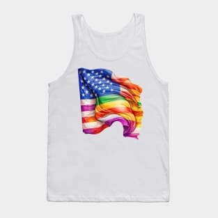 LGBT American Flag Tank Top